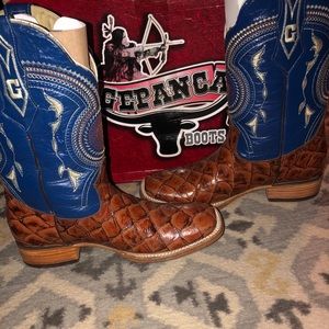 Men’s Big Bass Cowboy Boots Size 10